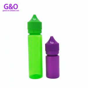 πράσινο μωβ 30ml παχουλό υγρό μπουκάλι 60ml γορίλα και μπουκάλι χυμού 1oz μπουκάλια απόσταξης πλαστικών μπουκαλιών μονόκενς 2oz μπουκάλια dropp