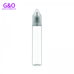 v3 διαφανές μπουκάλι μονόκερου 30ml 10ml μπουκάλι μονόκερου μπουκάλι καμπάνα γορίλας 1oz σαφές v3 pet πλαστικό ετικέτα flap