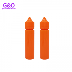 κατοικίδιο ζώο eliquid μπουκάλι ετικέτα eliquid πλαστική φιάλη 60ml πορτοκαλί χρώμα νέα παχουλός γορίλλας e cig υγρή πλαστική σταγόνα μπουκάλια