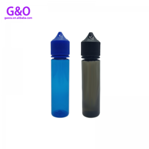 60ml μπουκάλι eliquid μονόκερος eliquid μπουκάλι νέο v3 μαύρο μπλε πλαστικό κατοικίδιο παχουλός γορίλλας μονόκερος μπουκάλι dropper